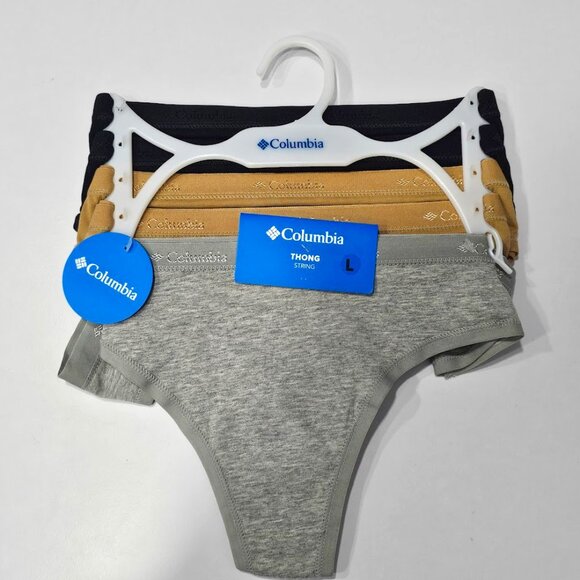 Columbia Women's 4-Way Stretch Thong 5-Pack - Picture 1 of 8